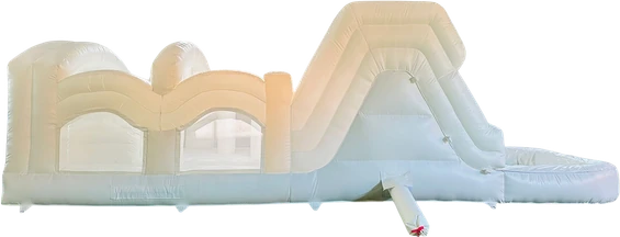 Obstacle Course water inflatable rental set up for a kids party in Miami, 30 × 18 × 12 ft — 3 of 4